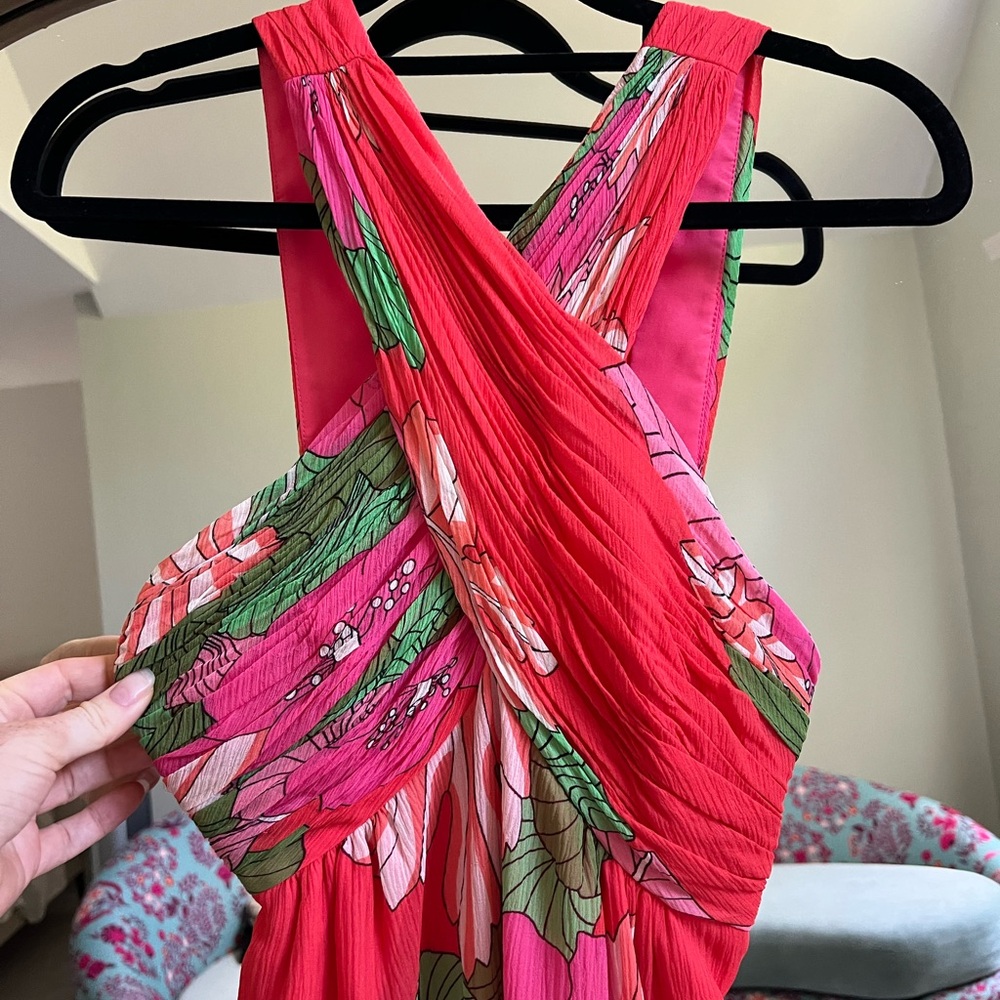 Tibi Pink and Red Floral Dress - Picture 9 of 16